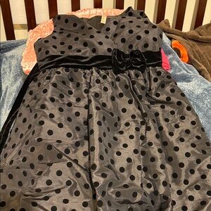 Cherokee Black Polka Dot Kids Dress